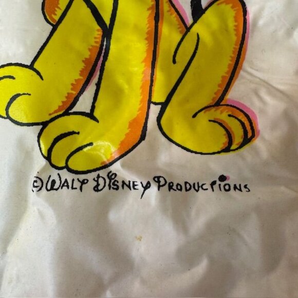 Vintage Disney Baby Bib With Minnie Mouse & Pluto "I Want My Milk!" Design - Picture 2 of 5